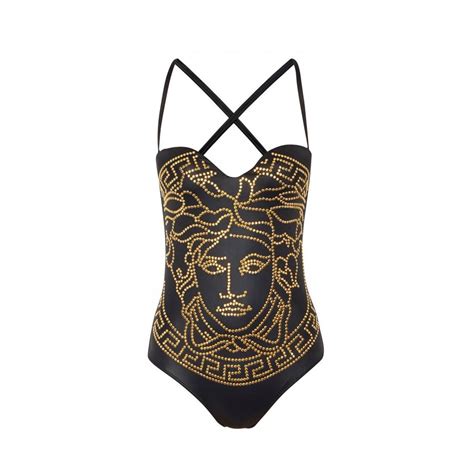 versace bathing suit women's|versace medusa bikini.